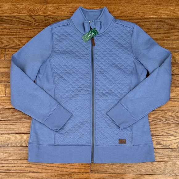 L.L. Bean Jackets & Blazers - L.L. Bean Light Blue Knit Top